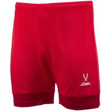 Шорты игровые Jögel DIVISION PerFormDRY Union Shorts, красный/ темно-красный/белый